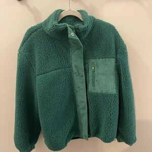 Love Tree Green Teddy Jacket